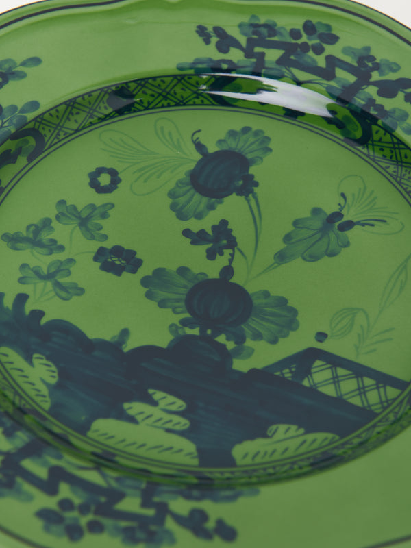 Oriente Italiano Flat dinner plate_MALACHITE